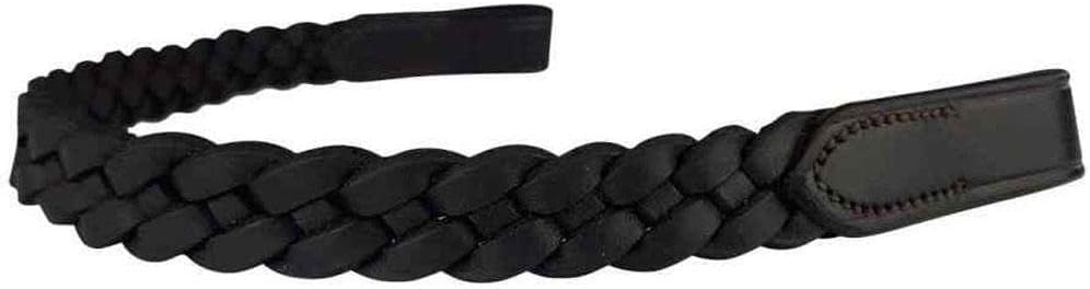 Plaited Browband X-Full Brown