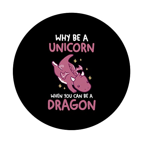 I wish friendship dragon licorne créatures mythiques PopSockets PopGrip Interchangeable – vue 3