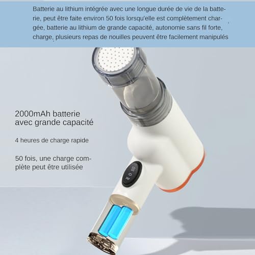 Machine à pâtes électrique multifonction avec accessoire pizza - 6