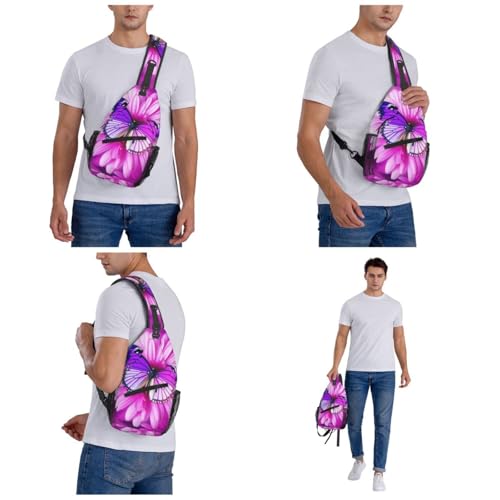 Bolso bandolera negro estilo casual para hombre y mujer miniatura 7
