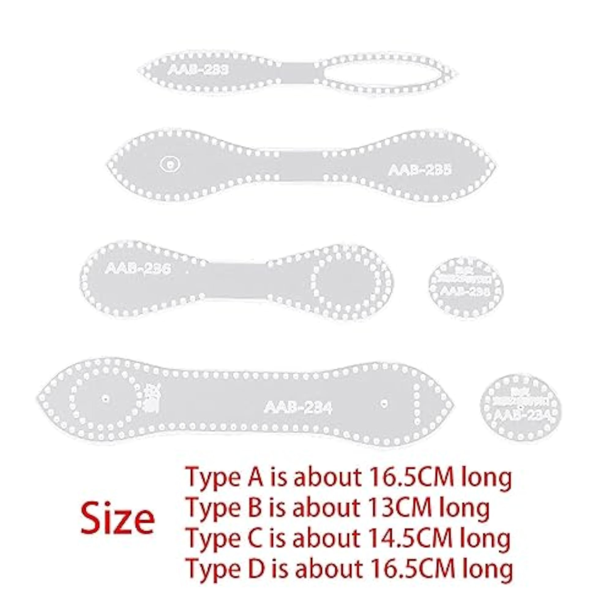 10x DIY Key Chain Durable Leather Pattern Craft Stencil for Marking Supplies 35x35mm