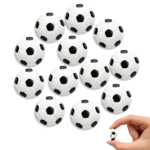 12 imanes decorativos de fútbol para nevera, 3D