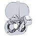 Ambassador Marine Aidack- Transom Shower (Hot/Cold Mixer), Chrome Cup & Lid, Small Chrome Sprayer, 10' White Rubber Hose, Chrome Aidack Handle - 136-1707-CW-W