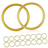 Gatuida 18 piezas Pulseras de Brillantes para de Unidades Dorado y Pulseras Vintage de Gelatina Ligeras y Cómodas para Diario y