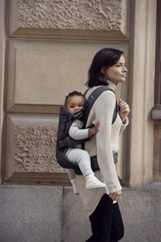 BabyBjörn Baby Carrier One, algodão, cinza jeans/cinza escuro, tamanho único (098094US)