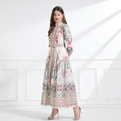 Robe longue col montant pour masquer les complexes avec style - 5