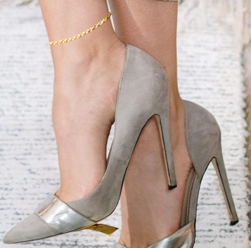 Savlano 18K Gold Plated 925 Sterling Silver Anklet - Stylish Chain Design in Rope, Figaro, Mariner, and Curb – Available in 9, 10, and 11 Inches – Perfect Gift Box Included - Made in Italy - Image 4