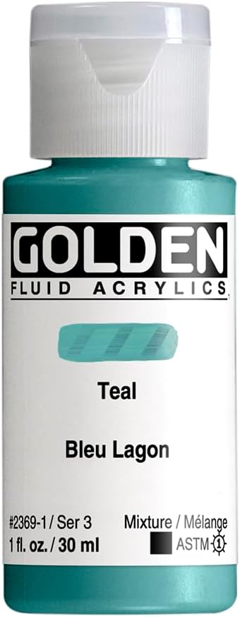 Golden Artist Colors FLUID ACR TEAL 1oz
