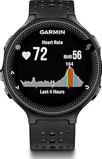 Garmin Forerunner 235 GPS Sportwatch con Sensore Cardio al Polso e Funzioni Smart, Nero/Grigio