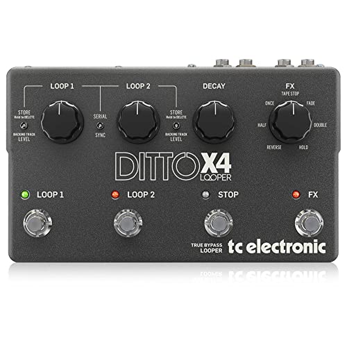 Pédale de boucle de guitare double piste looper stéréo DITTO X4 LOOPER