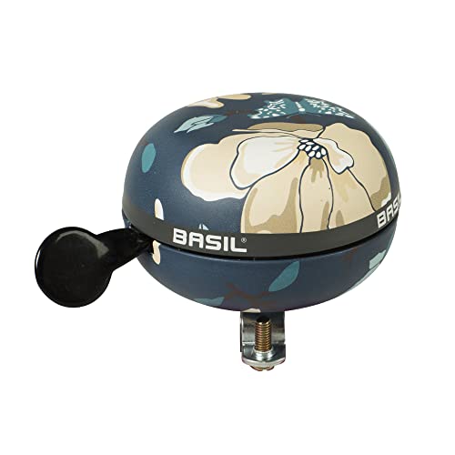 Basil Magnolia Fahrradklingel - Geeignet für Elektrisches, City, Damenfahhrad - 80mm Ø - Teal Blue
