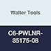 Walter Tools C6-PWLNR-35175-08 Tool Steel Boring Bar, Right Hand, 2.48" Minimum Bore Diameter, 5.984" Maximum Bore Depth, 6.89" Length
