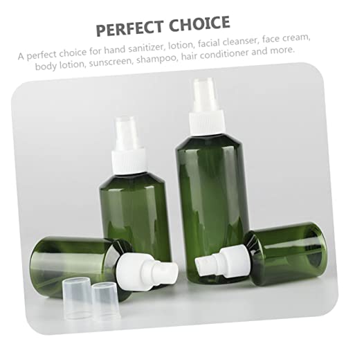 KAILIKETIY 6Pcs Green Multi Purpose Travel Bottles Leak Liquid Holders for Perfume Sunscreen and Soap Convenient Lightweight Design for Easy Carrying and Storage