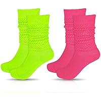 Yolev 2 Pares de Calcetines Holgados para Mujer Calcetines Hasta