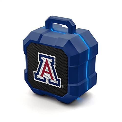 SOAR NCAA Shockbox LED Wireless Bluetooth Speaker, Arizona Wildcats