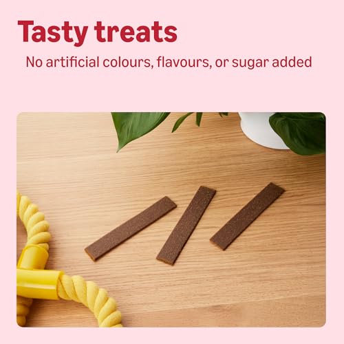 by Amazon - Leckerlis für Hunde - 20 Streifen Rindfleisch, 200 g