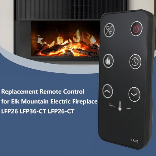 Télécommande de rechange pour cheminée électrique Elk Mountain LFP26 LFP36-CT - 3