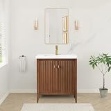 HOMEBEYOND 30 Walnut Teak