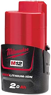 Milwaukee M12B2 2.0Ah Lithium-Ion Battery - Red