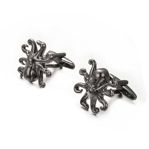 Mancuernillas únicas para hombre plateadas miniatura 4