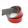 6.56Ft Floor Transition Strip Self Adhesive 2" Wide Carpet to Tile Vinyl Floor Transition Strip for Wood to Tile, Laminate Flooring, Doorways, Carpet Edge Trim, Rubber Threshold Transition Strip