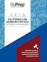 RxPrep California Law Summary for CPJE 0999192221 Book Cover