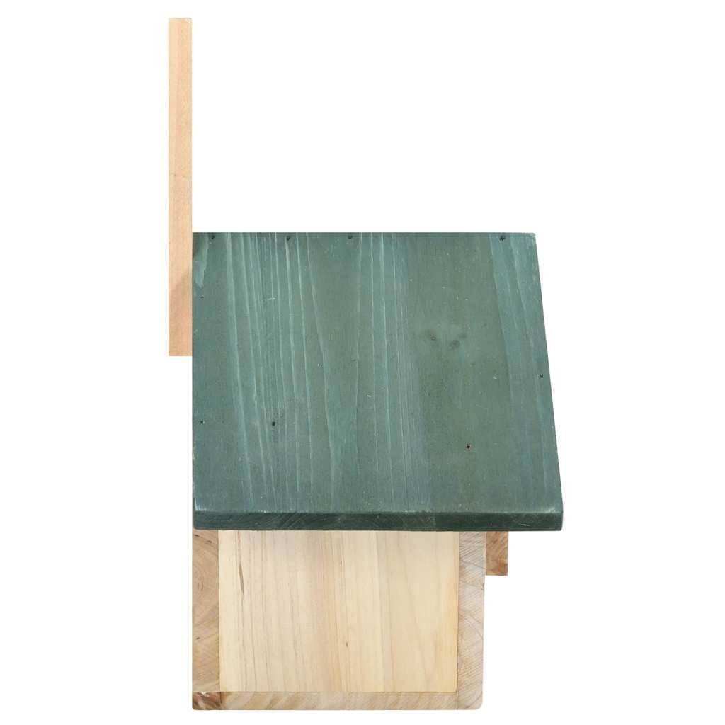 Casetta per uccelli, 4 pezzi, in legno di abete massiccio, nido per il giardino, 24 x 16 x 30 cm, casetta per piccoli uccelli, resistente alle intemperie