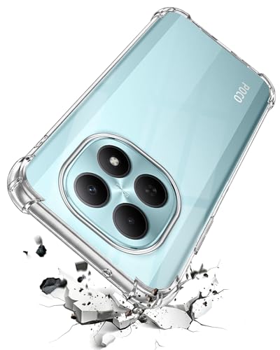Image of Jkobi Shockproof Crystal-Clear Back Cover for Poco M8 5G (Anti Yellow Case | Drop & Camera Protection | Hard Polycarbonate)