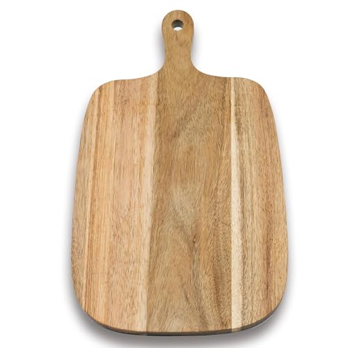 Kitchen Utensils Wooden Cutting Board and Durable Cutting Board with Handles for Meat, Cheese, Bread, Vegetables and Fruits Cutting Boards for Kitchen, Great Gift for Kitchen Chefs,Small,13” x 8”