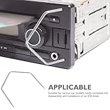 TOYANDONA 5 Pairs Car Radio Removal Keys CD Stereo Disassembly Tool Universal Pin Stereo Hooks for Automotive Audio Host Quick-Release Portable Repair Kit - Image 9