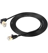 SinLoon RJ45 Cat8 kabel Ethernet, wtyczka 90 stopni UP na wtyczce, szybka sieć CAT8...