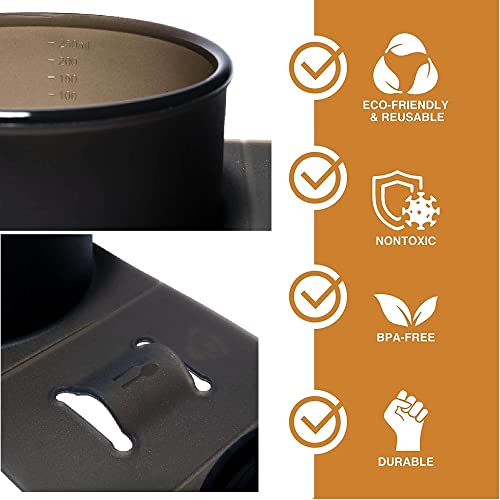 Silipint Silicone Go Go Bowls: Set Of 4: Smoke - Sizes: 10, 20, 30 oz & Sandwich Size - Unbreakable, Sustainable, Attached Lid by Silipint - Used condition - Image 3