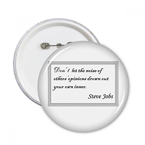 Pins vêtement DIYthinker pour personnaliser une veste basique lot 5 badges ronds message S