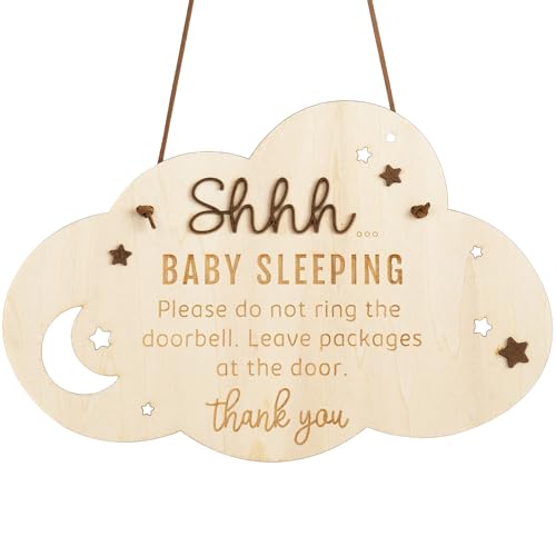 Image of Baby Sleeping Sign Handmade Baby Keepsakes