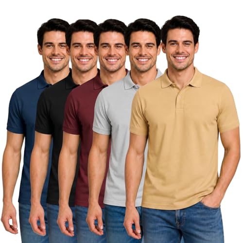 Image of INKKR Men's Polo Neck T-Shirt Combo