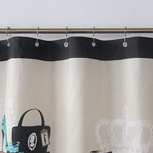 Ds Bath Fashionista Personalized Shower Curtain,Polyester Fabric Shower Curtain,Printed Shower Curtains For Bathroom,Waterproof Bathroom Curtains,72" W X 72" H #TOP5