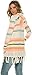 Rip Curl Junior's Wayward Hooded Cardigan Printed Sweater, Whitecap Grey, Medium