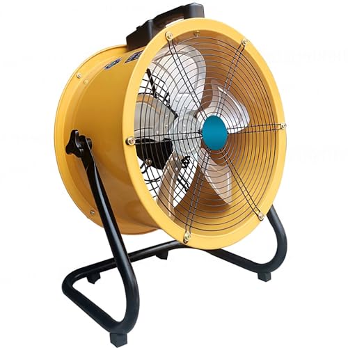 Ventilador Industrial De Tambor De Alta Velocidad De 16/20', Ventilador De Taller De Metal Resistente De 3 Velocidades para Almacenes, Talleres, Garajes, Fábricas Y Sótan-One Color-20in