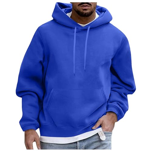 Cotton Hoodies for Men Long Sleeve Pullover Drawstring Black Hoodie Sweatshirts Men Solid Color Oversized Graphic Hoodies3