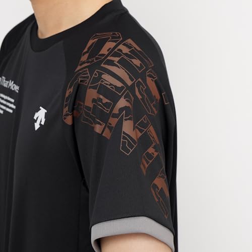 DESCENTE 半袖バレーボールシャツ DV5FHT02U_BK01_L