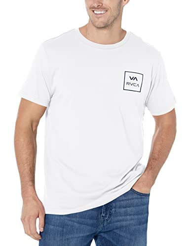 RVCA Men's Way T-Shirt, Va All/White, L