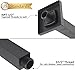 Enga Brass 12-Inch Ceiling Mount Shower Arm (Black)
