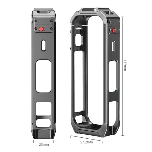 Jaula magnética Insta360 X5 de aluminio con doble zapata 2