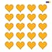 Kit Adesivi A Forma di Cuore - Stickers Cuori per Auto Notebook MOBILI E PARETI Adesivi MURALI per PC Casco Moto - Camper - Decal Amore Innamorati - Cuoricini Cupido Giallo OCRA 20 pz - 4.5 cm