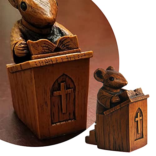 Estatua Ratón de Iglesia KASCLINO Decoración Retro miniatura 5