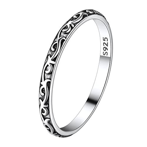 Suplight Celtic Knot Eternity Band Ring 925 Sterling Silver Promise Rings for Her Size 8 by Suplight - Used condition - US$25.26