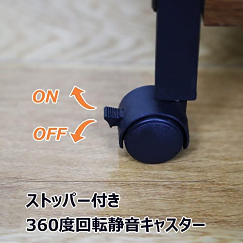 GIORSEN 3段式キッチンワゴン キャスター付き スリム 省スペース 家電や器具収納ラック 電子レンジ台 レンジラック キッチンラック 簡単組立 耐荷重50kg 新生活 入学式 引越し祝い 新居祝い ギフト 幅60×奥行40×高さ73cm [5]