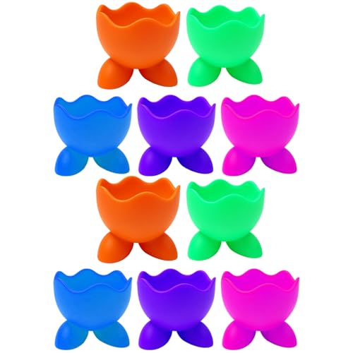 10 Pcs Egg Cups, Egg Cup, Egg Cups 6, Egg Cups 4, Egg Cups Kids, Kids Egg Cups, Funny Egg Cups, for Breakfast, Snacks & Decor, Ideal for Kids & Adults, Dishwasher Safe