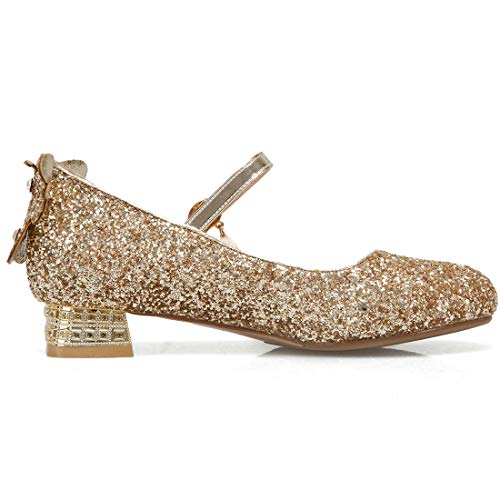 MAVMAX Women's Sequin Flats Mary Janes Ballet Glitter Wedding Pumps2