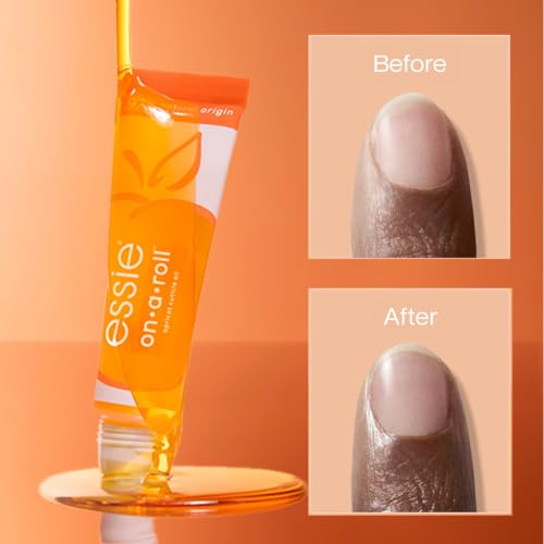 Image of essie Nail Care, Apricot Cuticle Oil and Nail Treatment, 8-Free Vegan, On A Roll, 0.46 fl oz
